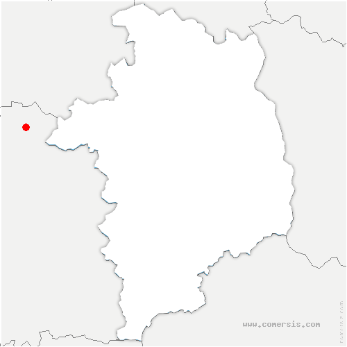 carte de localisation de la Chapelle-Onzerain