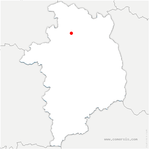 carte de localisation de la Chapelle-d'Angillon