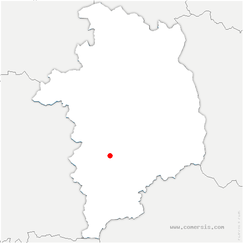 carte de localisation de Châteauneuf-sur-Cher