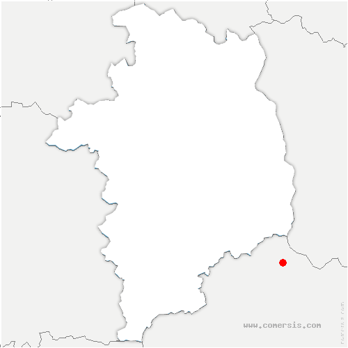 carte de localisation de la Châtre