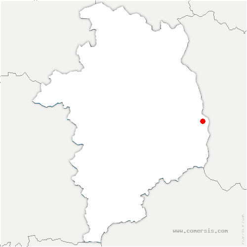 carte de localisation de Chaumont-sur-Tharonne