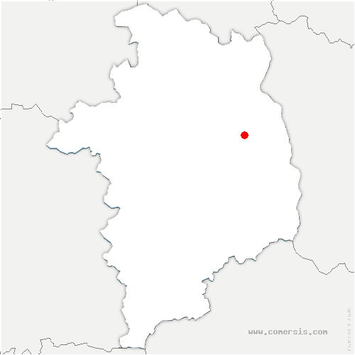 carte de localisation de Chaumoux-Marcilly