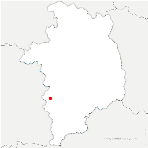 carte de localisation de Chezal-Benoît