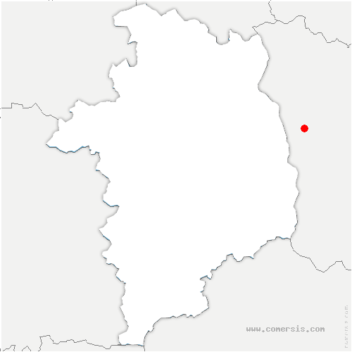 carte de localisation de Chouday