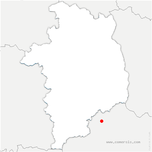 carte de localisation de Cluis