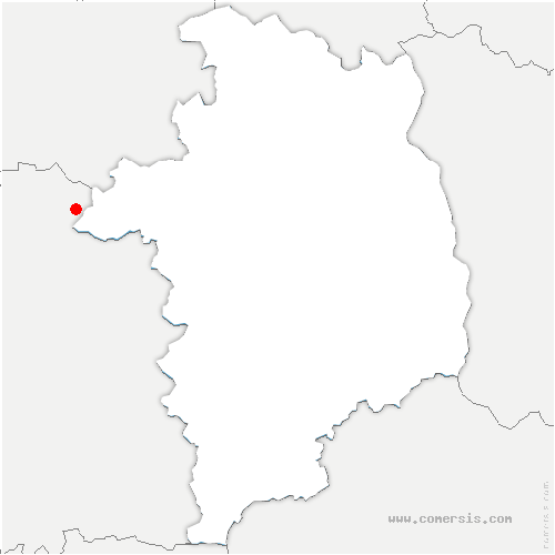 carte de localisation de Coinces