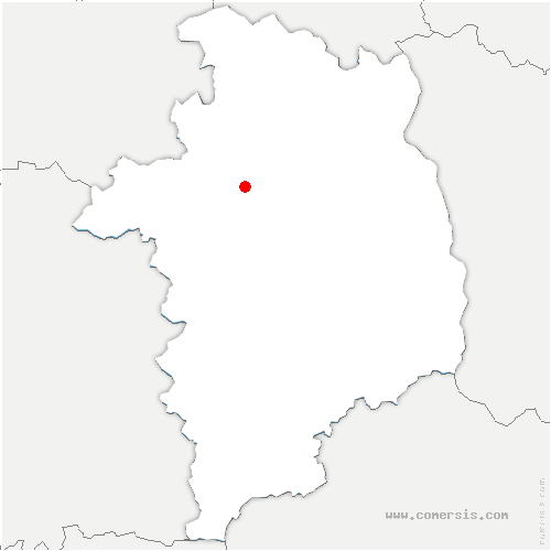 carte de localisation de Courcy-aux-Loges
