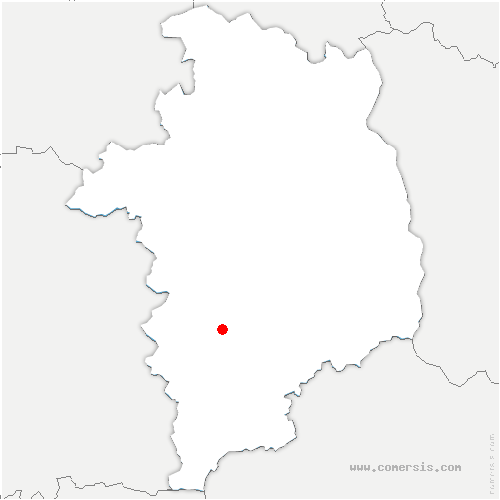 carte de localisation de Crézançay-sur-Cher
