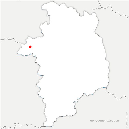 carte de localisation de Dampierre-en-Graçay