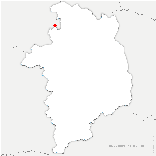 carte de localisation d'Entrains-sur-Nohain