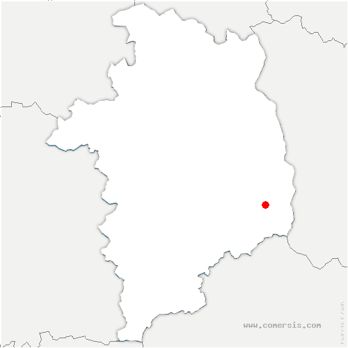 carte de localisation de la Ferté-Beauharnais
