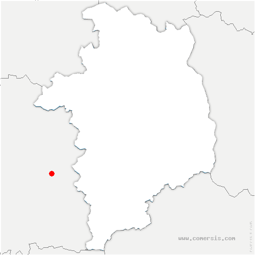 carte de localisation de la Ferté-Saint-Aubin