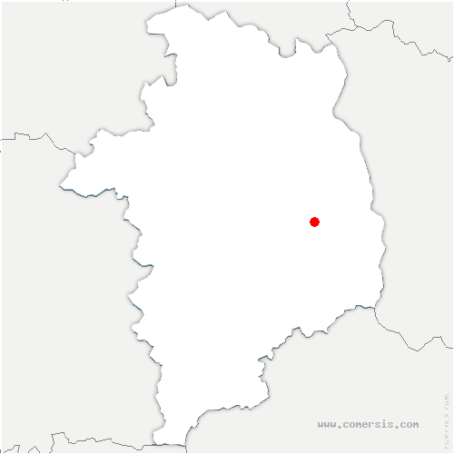 carte de localisation de la Ferté-Saint-Cyr