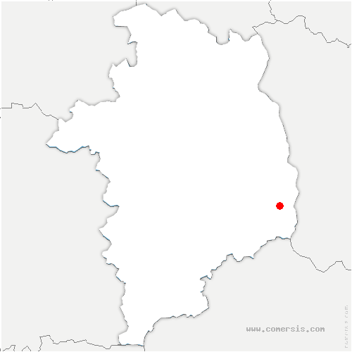 carte de localisation de Guerche-sur-l'Aubois