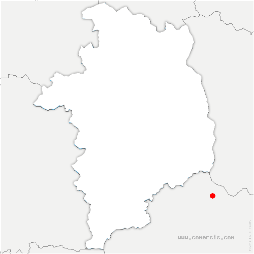 carte de localisation de Janville-en-Beauce 