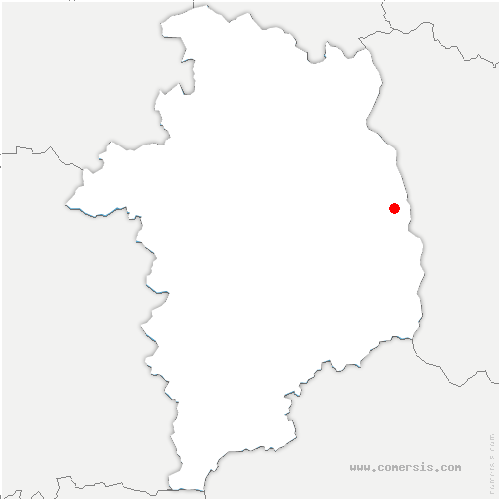 carte de localisation de Jussy-le-Chaudrier