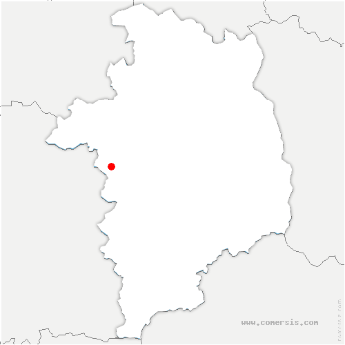 carte de localisation de Lazenay