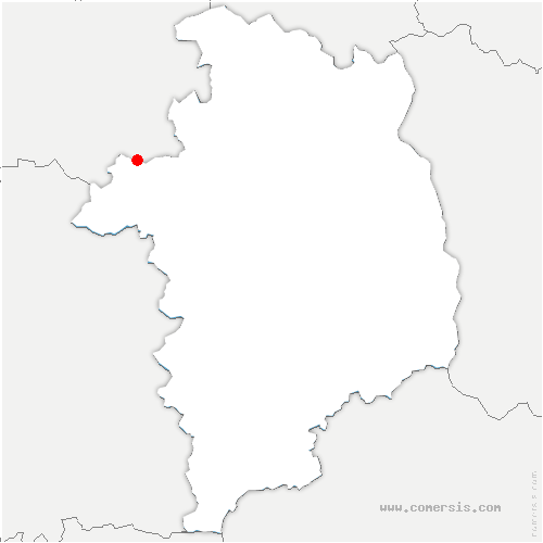 carte de localisation de Lion-en-Beauce