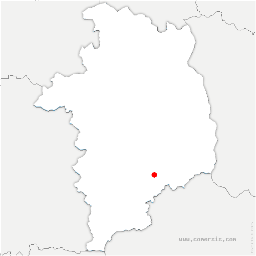 carte de localisation de Lion-en-Sullias