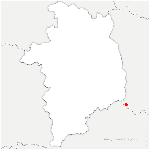 carte de localisation de Lourouer-Saint-Laurent