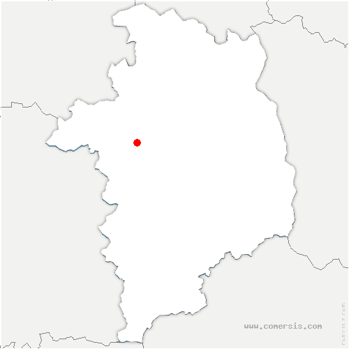 carte de localisation de Loury