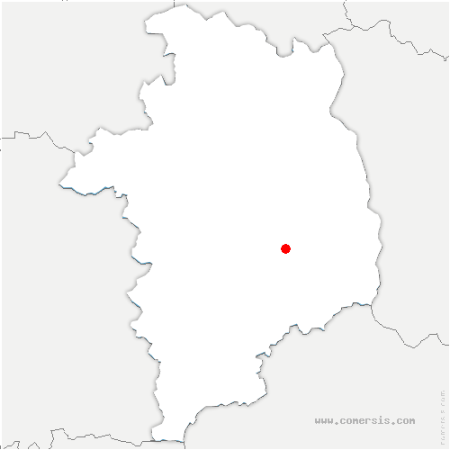 carte de localisation de Lugny-Bourbonnais