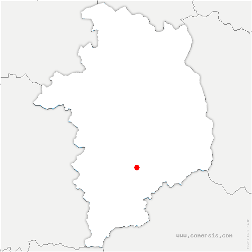 carte de localisation de Meillant