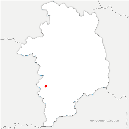 carte de localisation de Ménestreau-en-Villette