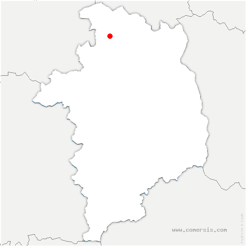 carte de localisation de Ménétréol-sur-Sauldre