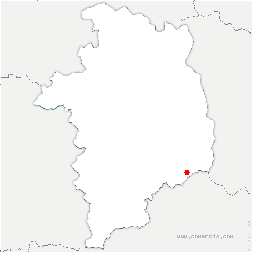 carte de localisation de Mers-sur-Indre