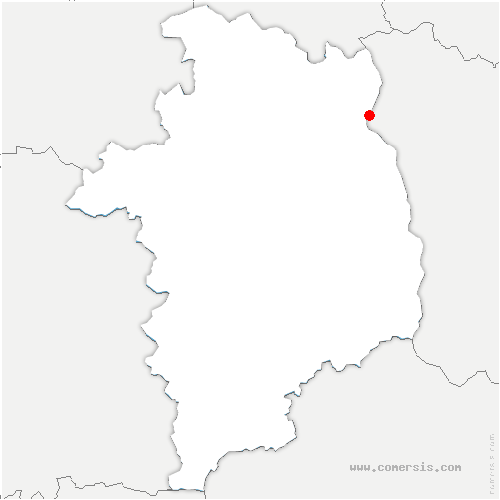 carte de localisation de Meunet-sur-Vatan