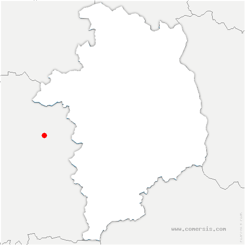 carte de localisation de Mézières-lez-Cléry