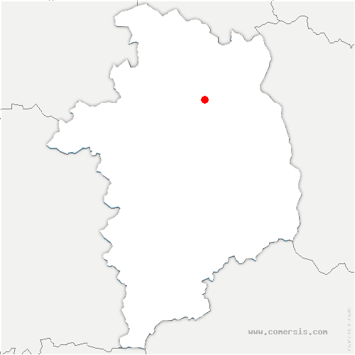 carte de localisation de Monceaux-le-Comte