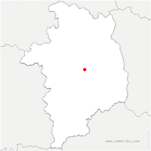 carte de localisation de Moulins-sur-Yèvre