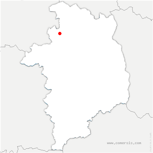 carte de localisation de Nançay
