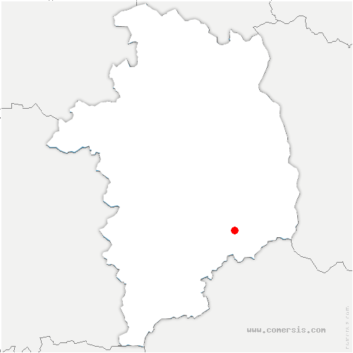 carte de localisation de Neuilly-en-Dun
