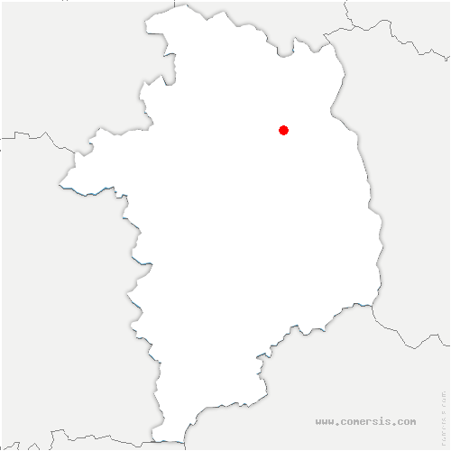 carte de localisation de Neuvy-Deux-Clochers