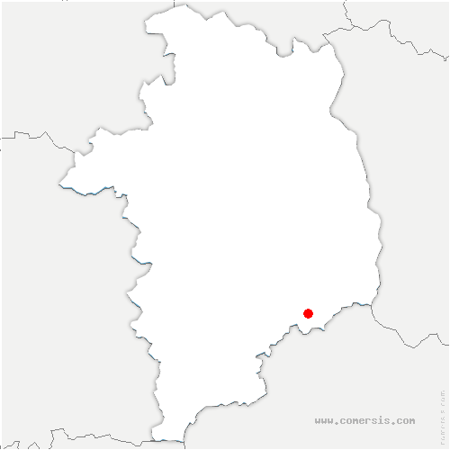 carte de localisation de Neuvy-Saint-Sépulchre