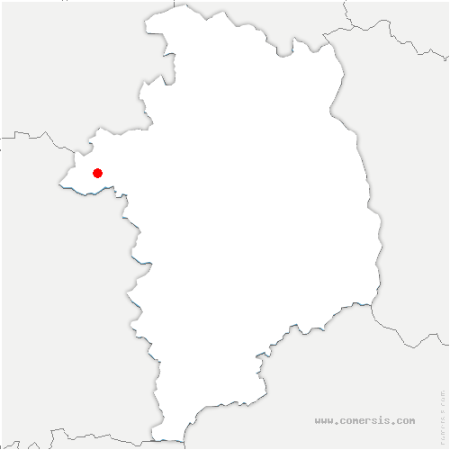 carte de localisation de Nohant-en-Graçay