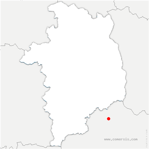 carte de localisation d'Orgères-en-Beauce