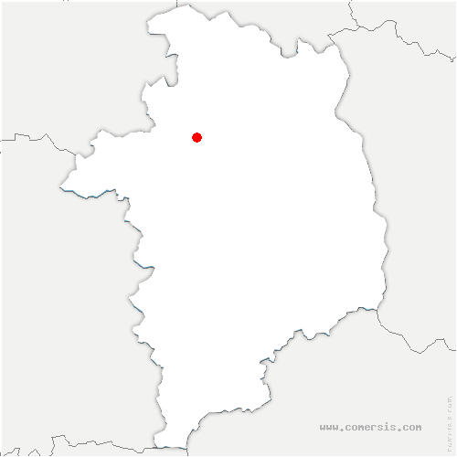 carte de localisation de Parigny-la-Rose