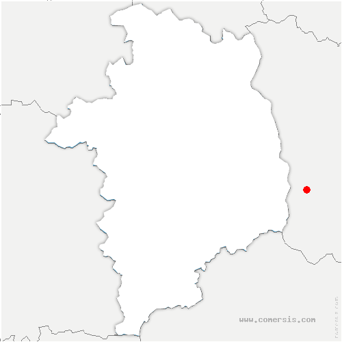 carte de localisation de Pierrefitte-sur-Sauldre
