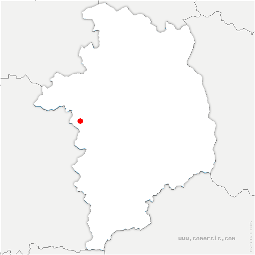 carte de localisation de Poiseux