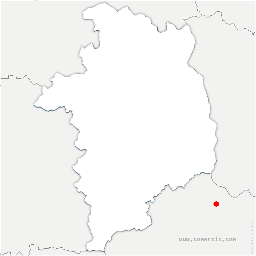 carte de localisation de Pouligny-Saint-Martin