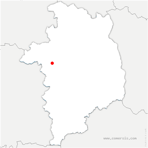 carte de localisation de Preuilly