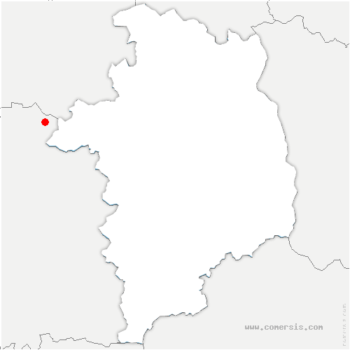 carte de localisation de Rouvray-Sainte-Croix