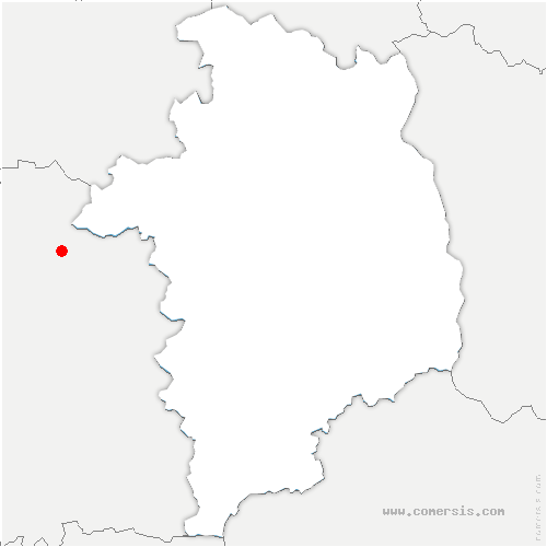 carte de localisation de Rozières-en-Beauce