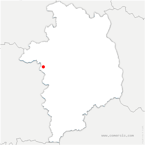 carte de localisation de Saint-Aubin-les-Forges
