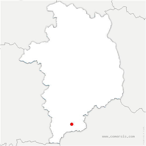 carte de localisation de Saint-Christophe-le-Chaudry