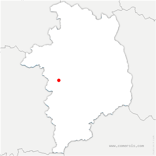 carte de localisation de Saint-Denis-de-l'Hôtel